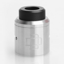 Authentic Augvape Druga RDA Top Cap Kit w/ Drip Tip - Silver, Stainless Steel