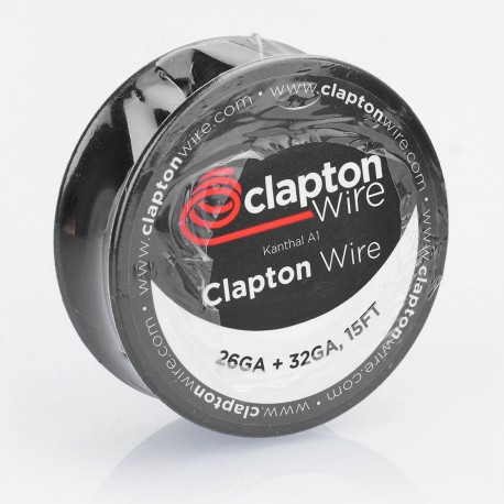 Authentic Claptonwire Kanthal A1 Clapton Wire Heating Resistance Wire - 26GA + 32GA, 5m (15 Feet)