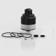 Authentic GAS Mods Nixon V1.0 RDTA Rebuildable Dripping Tank Atomizer - Black, Stainless Steel, 2ml, 22mm Diameter