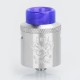 Authentic Hellvape Dead Rabbit RDA Rebuildable Dripping Atomizer w/ BF Pin - Silver, Stainless Steel, 24mm Diameter