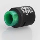 Authentic Hellvape Dead Rabbit RDA Rebuildable Dripping Atomizer w/ BF Pin - Black, Stainless Steel, 24mm Diameter