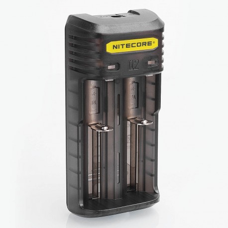 Authentic Nitecore Q2 2A Quick Charger for 18650 / 20700 / 26650 Rechargeable Battery - Black, 2 x Battery Slots, US Plug