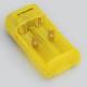 Authentic Nitecore Q2 2A Quick Charger for 18650 / 20700 / 26650 Rechargeable Battery - Yellow, 2 x Battery Slots, US Plug