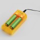Authentic Nitecore Q2 2A Quick Charger for 18650 / 20700 / 26650 Rechargeable Battery - Yellow, 2 x Battery Slots, US Plug