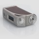 Authentic Think Exus Ark 200W TC VW Variable Wattage Box Mod - Silver + Brown Leather, 5~200W, 2 x 18650