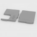 Authentic VandyVape Replacement Front + Back Panel for Pulse BF Squonk Box Mod - Grey, ABS (2 PCS)