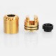 Authentic Tigertek Morphe RDA Rebuildable Dripping Atomizer w/ BF Pin - Gold, Stainless Steel, 24mm Diameter