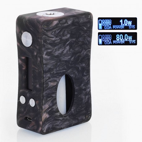 Authentic Aleader Box Killer 80W BF Squonker TC VW Variable Wattage Mod - Black + Red, Resin, 1~80W, 7ml, 1 x 18650