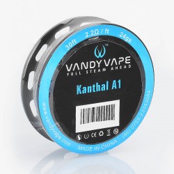 Authentic VandyVape Kanthal A1 Heating Resistance Wire - 24GA, 2.2 Ohm / Ft, 10m (30 Feet)