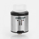 Authentic Digi DROP RDA Rebuildable Dripping Atomizer w/ BF Pin - Silver, Stainless Steel, 24mm Diameter