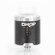 Authentic Digiflavor DROP RDA Rebuildable Dripping Atomizer w/ BF Pin - Black, Stainless Steel, 24mm Diameter