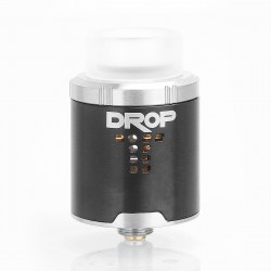 Authentic Digi DROP RDA Rebuildable Dripping Atomizer w/ BF Pin - Black, Stainless Steel, 24mm Diameter