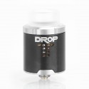 Authentic Digiflavor DROP RDA Rebuildable Dripping Atomizer w/ BF Pin - Black, Stainless Steel, 24mm Diameter