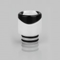 510 Replacement Drip Tip for RDA / RTA / Sub Ohm Tank - White, Acrylic, 16mm