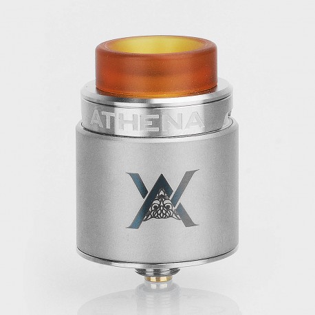 Authentic GeekVape Athena Squonk RDA Rebuildable Dripping Atomizer w/ BF Pin - Silver, Stainless Steel, 24mm Diameter