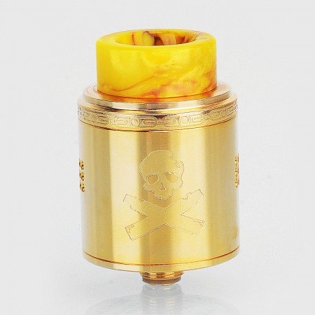 Authentic VandyVape Bonza RDA Rebuildable Dripping Atomizer w/ BF Pin - Gold, Stainless Steel, 24mm Diameter