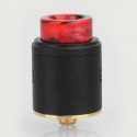 Authentic VandyVape Bonza RDA Rebuildable Dripping Atomizer w/ BF Pin - Black, Stainless Steel, 24mm Diameter