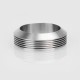 Authentic Gas Mods Decorative Ring w/ Heat Sink for 24mm Atomizer - Silver, Stainless Steel, 30mm Outer Diameter