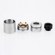 Authentic Digiflavor Mesh Pro RDA Rebuildable Dripping Atomizer w/ BF Pin - Silver, Stainless Steel, 25mm Diameter