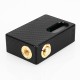 Authentic Wotofo Nudge Squonk Mechanical Box Mod - Black, Carbon Fiber + 24K Gold, 7ml, 1 x 18650