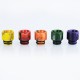 Authentic Vapjoy 510 Replacement Drip Tip for RDA / RTA / Sub Ohm Tank - Random Color, Resin, 13mm (5 PCS)