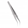 VETUS ST-15 Stainless Steel Curved Tweezers - Silver, HRC 40'