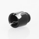 510 Replacement Drip Tip for RDA / RTA / Sub Ohm Tank - Black + White, Acrylic, 16mm