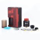 Authentic Vandy Vape Pulse BF Squonk Box Mod + Pulse 24 BF RDA Kit - Frosted Red, 8ml, 1 x 18650 / 20700, 24mm Diameter