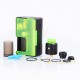Authentic Vandy Vape Pulse BF Squonk Box Mod + Pulse 24 BF RDA Kit - Frosted Green, 8ml, 1 x 18650 / 20700, 24mm Diameter