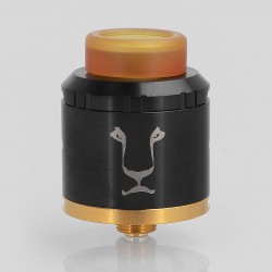 Authentic KAEES Aladdin RDA Rebuildable Dripping Atomizer w/ BF Pin - Black, Stainless Steel, 24mm Diameter