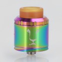 Authentic KAEES Aladdin RDA Rebuildable Dripping Atomizer w/ BF Pin - Rainbow, Stainless Steel, 24mm Diameter