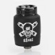 Authentic Blitz Ghoul RDA Rebuildable Dripping Atomizer w/ BF Pin - Black, Stainless Steel, 22mm Diameter