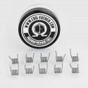 Authentic Coil Father Mix Twisted Coils Kanthal A1 Heating Wire - 0.2 x 0.8GA + 26GA, 0.45 Ohm (10 PCS)