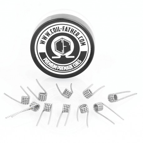Authentic Coil Father Tiger Coils Kanthal A1 Heating Wire - 26GA + 0.2 x 0.8GA, 0.36 Ohm (10 PCS)