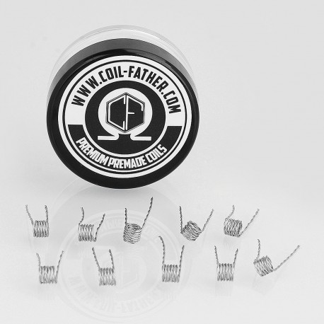 Authentic Coil Father Twisted Coils Kanthal A1 Heating Wire - 28GA x 2, 0.24 Ohm (10 PCS)