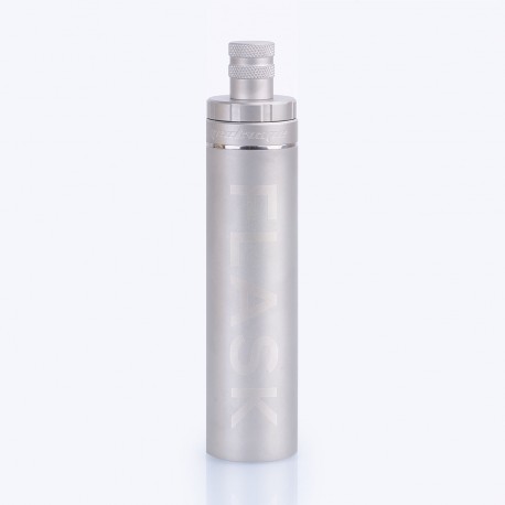 Authentic GeekVape Flask Dispenser for BF Squonk Mod / RDA - Silver, Stainless Steel + Silicone, 30ml