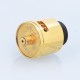 Authentic Smokjoy Pyramid RDA Rebuildable Dripping Atomizer w/ BF Pin - Gold, Stainless Steel, 24mm Diameter