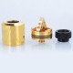 Authentic Smokjoy Pyramid RDA Rebuildable Dripping Atomizer w/ BF Pin - Gold, Stainless Steel, 24mm Diameter