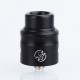 Authentic Wotofo Nudge RDA Rebuildable Dripping Atomizer w/ BF Pin - Black, Aluminum + 316 Stainless Steel, 24mm Diameter