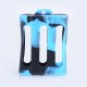 Authentic Iwodevape Protective Case Sleeve for Triple 18650 Batteries - Black + Blue, Silicone