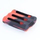 Authentic Iwodevape Protective Case Sleeve for Triple 18650 Batteries - Black + Red, Silicone