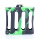 Authentic Iwodevape Protective Case Sleeve for Quad 18650 Batteries - Black + Green, Silicone