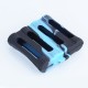 Authentic Iwodevape Protective Case Sleeve for Quad 18650 Batteries - Black + Blue, Silicone