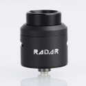 Authentic GeekVape Radar RDA Rebuildable Dripping Atomizer w/ BF Pin - Black, Stainless Steel, 24mm Diameter