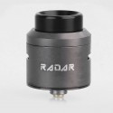 Authentic GeekVape Radar RDA Rebuildable Dripping Atomizer w/ BF Pin - Gun Metal, Stainless Steel, 24mm Diameter