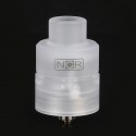 Authentic NCR Reinforcer RDA Rebuildable Dripping Atomizer - White, PC + Stainless Steel, 24mm Diameter