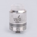 Authentic Oumier VLS RDA Rebuildable Dripping Atomizer w/ BF Pin - Silver, Stainless Steel + PC, 24mm Diameter