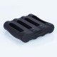 Authentic Iwodevape Protective Case Sleeve for Quad 18650 Batteries - Black, Silicone