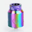 Authentic VandyVape Iconic RDA Rebuildable Dripping Atomizer w/ BF Pin - Rainbow, Stainless Steel, 24mm Diameter
