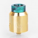 Authentic VandyVape Iconic RDA Rebuildable Dripping Atomizer w/ BF Pin - Gold, Stainless Steel, 24mm Diameter